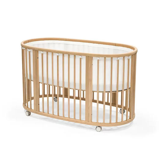【新品】北欧Stokke Sleepi V3 成长型婴儿床实木宝宝床可移动儿童床拼接床（不含床垫） 商品图0