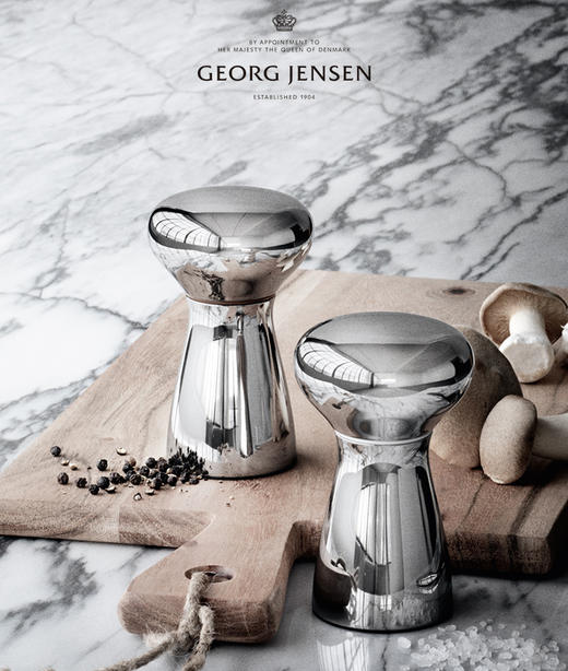 Georg Jensen乔治杰生厨房调味品罐组合套装不锈钢盐盅调料罐家用 商品图0