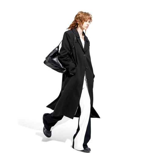 NUTH”HEADHUNT“黑色西装大衣基础百搭修身外套 商品图0