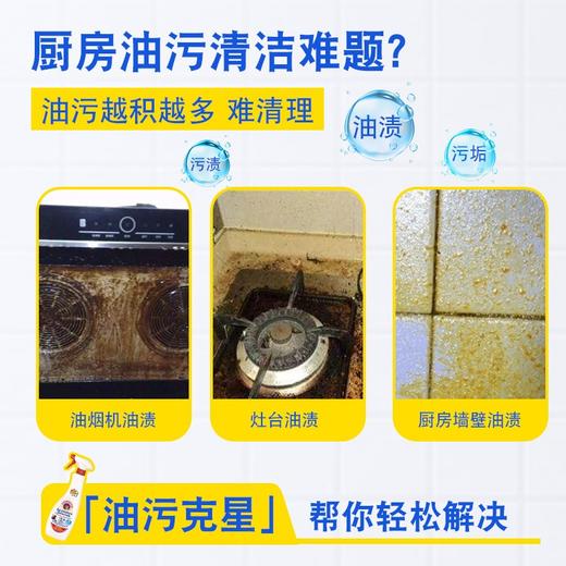 【2瓶装】大公鸡管家 多功能厨房重油污清洁剂小白鞋清洁喷雾600ml/瓶 商品图1