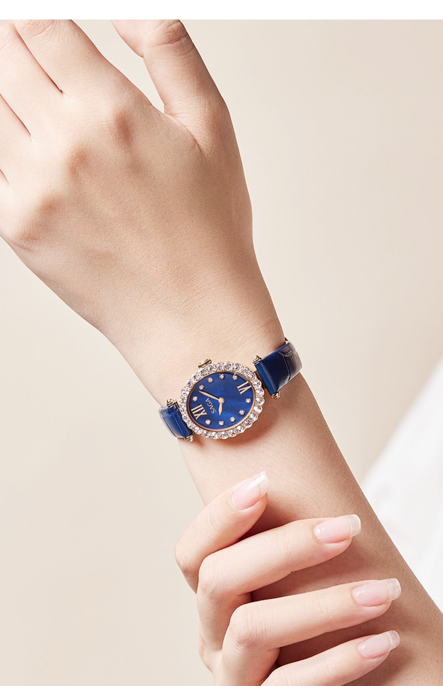 saga世家女士手表新款小众轻奢高级设计感轻奢名牌手表女