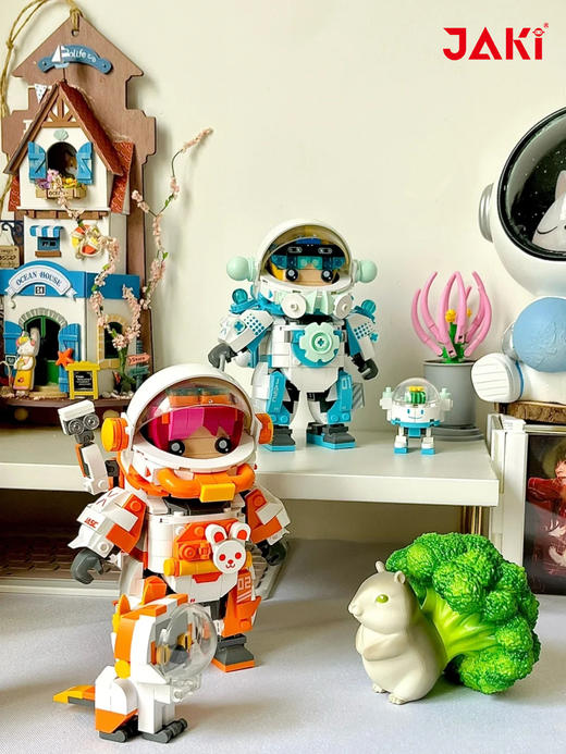 JAKI佳奇宇航员积木太空潮玩破晓航天玩具益智拼搭 商品图2
