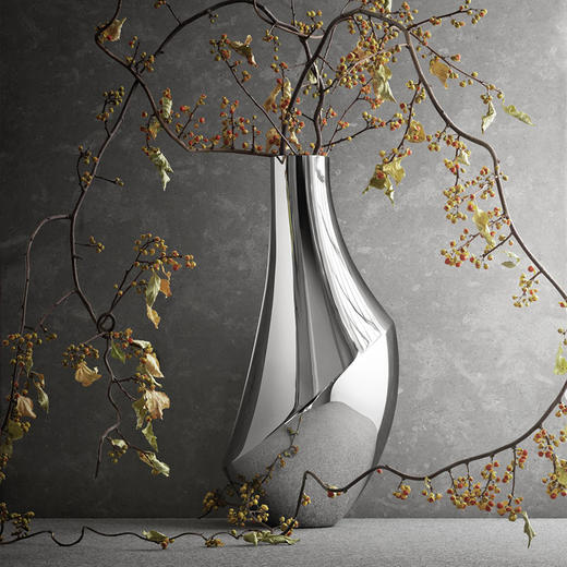 Georg Jensen乔治杰生小鲜干花花瓶北欧插花极简摆件乔迁生日礼物 商品图2