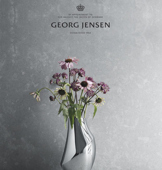 Georg Jensen乔治杰生小鲜干花花瓶北欧插花极简摆件乔迁生日礼物 商品图1
