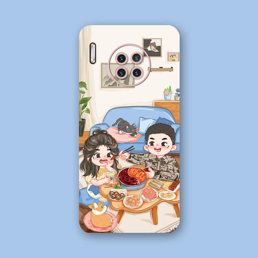 【定制军恋手机壳系列液态硅胶/皮纹壳材质古董白色，定制不退换下单请备注手机型号】 商品图2