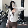跃牌【禅语梵心系列】裸感瑜伽服女休闲外套长袖拉链连帽跑步亲肤运动健身上衣FX2022（不带胸垫） 商品缩略图0