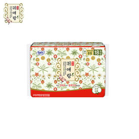 韩国贵艾朗卫生巾中号25cm/片18片/包/111928 轻柔舒爽好呼吸中草药配方