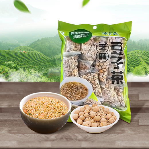 绿乡灵芝麻豆子茶400g/袋 商品图0