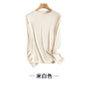 ARN-Y163秋冬新款蚕丝低领针织打底衫女秋内搭保暖修身上衣纯色潮 商品缩略图6