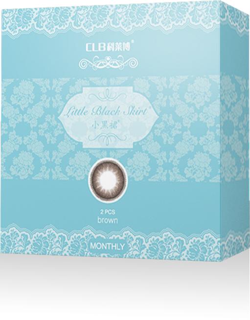 韩国进口美瞳科莱博月抛小黑裙2片（黑，棕） 商品图5