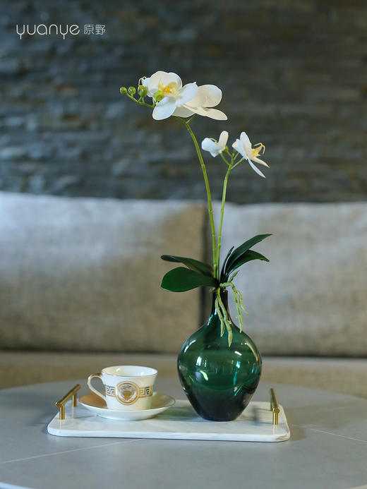 仿真花摆件仿真蝴蝶兰小盆栽假花酒店客厅桌面玄关花卉装饰摆设花 商品图2