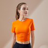 《七夕特惠 不退不换》哈瓦塔亲肤裸感褶皱速干短袖上衣（无胸垫） 商品缩略图3