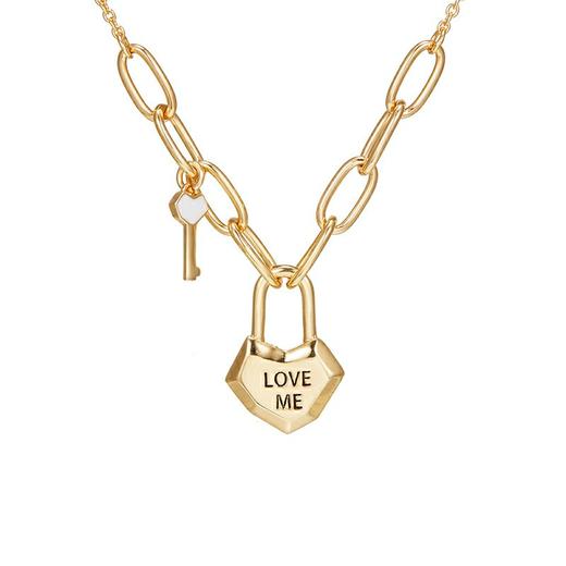 2楼Fellala翡拉拉原创设计锁恋冷淡风项链女时尚百搭个性锁骨链潮 款号922359205 吊牌价599 现价539 商品图4