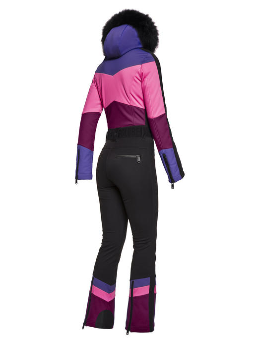 Goldbergh Pearl Jumpsuit Real Fox Fur amethyst 女装 连体滑雪服 狐毛 紫色 商品图4