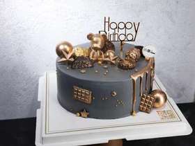 小熊蛋糕酷黑系款式3