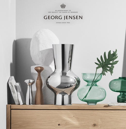 Georg Jensen乔治杰生落地花瓶北欧家居装饰客厅摆件生日乔迁礼物 商品图0