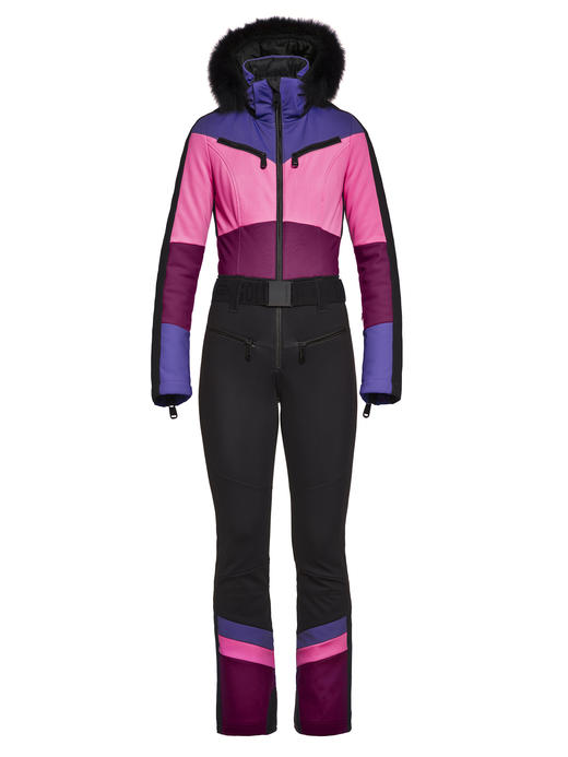 Goldbergh Pearl Jumpsuit Real Fox Fur amethyst 女装 连体滑雪服 狐毛 紫色 商品图1