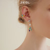 ZEGL设计师彩虹园游会耳妆盘耳夹女无耳洞耳骨夹耳环耳钉银针耳饰 商品缩略图5