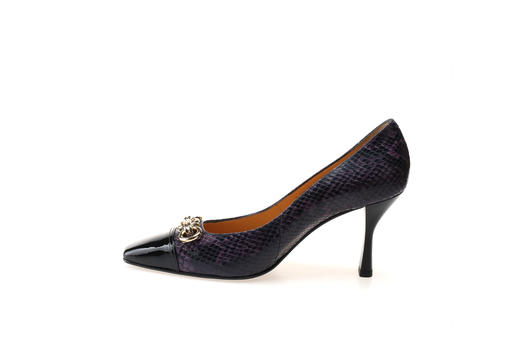 豪麟名鞋奥莱迪嘉女鞋皮鞋羊皮革FW22154P紫色  原价4660元 商品图1