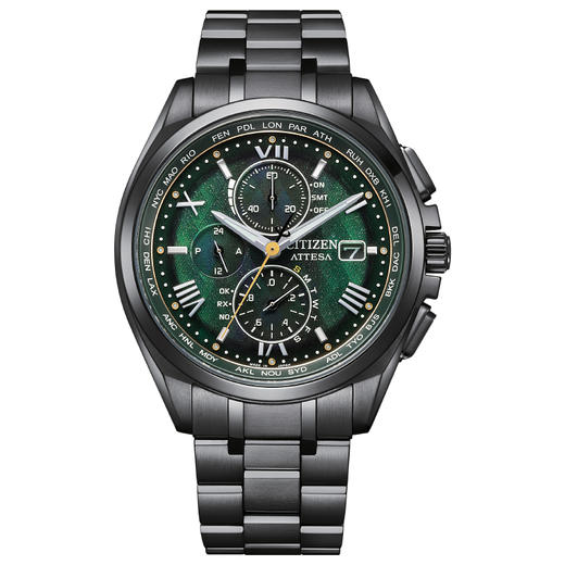 西铁城光动能电波商务休闲舒博钛材质空中之鹰系列男表AT8049-61W 商品图11