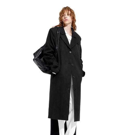 NUTH”HEADHUNT“黑色西装大衣基础百搭修身外套 商品图2
