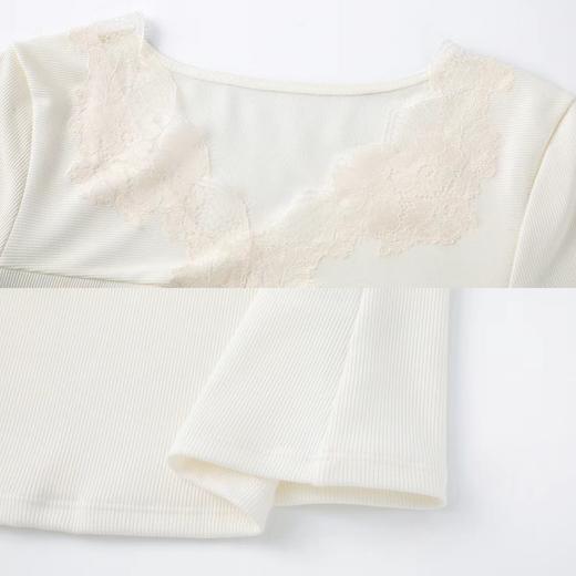 5F 安莉芳22新款蕾丝拼接打底上衣 商品图3