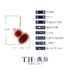 唐后 福禄葫芦耳钉女红玛瑙镂空耳环925纯银小巧简约耳饰夏季新款 商品缩略图1