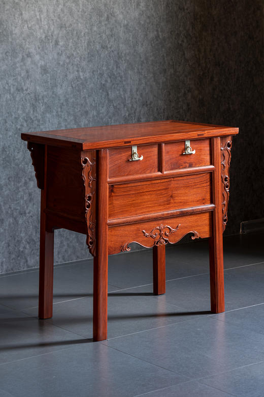 红桥红  家具严选  缅甸花梨(大果紫檀）  【85 恭王府闷仓二联橱】 商品图1