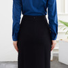 【新品上市】罗蒙半截裙商务通勤上班职业舒适半身裙时尚前开叉半裙女 商品缩略图4