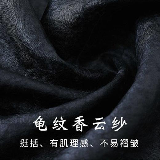 C08322 今年流行风衣外套女秋款外穿改良旗袍妈妈秋装开衫黑色裙子 商品图6