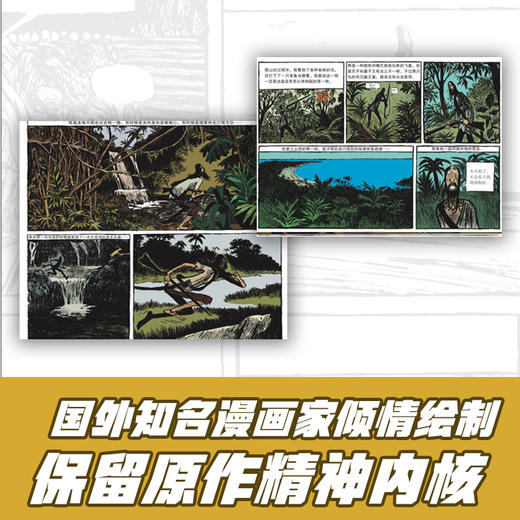 (仓发) 鲁滨逊漂流记(全3册漫画本)/长江文艺出版社/[英]丹尼尔·笛福，原[法]/9787570214457 商品图3