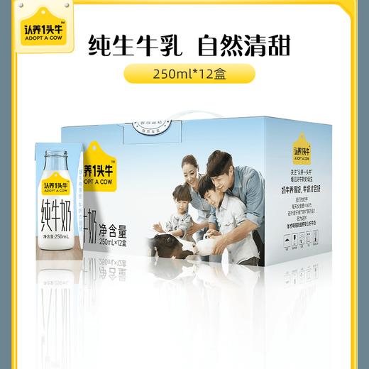 认养一头牛全脂纯牛奶250ml*12盒儿童学生营养早餐奶整箱送礼 商品图0