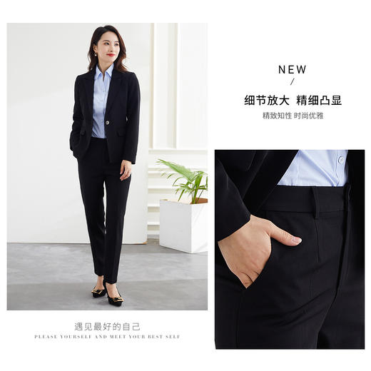 【亲肤显瘦】罗蒙女士西裤商务舒适通勤休闲基础上班职业正装裤子女 商品图4