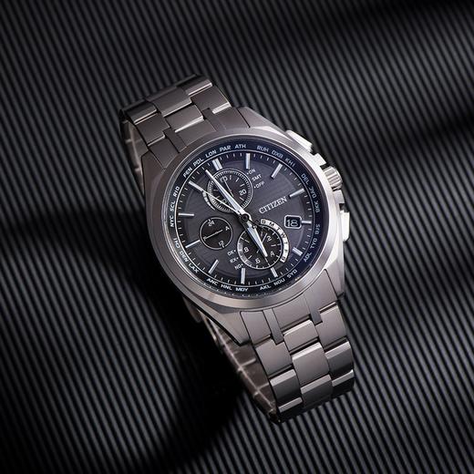西铁城/CITIZEN空中之鹰舒博钛光动能电波对时男表AT8044-56E 商品图4