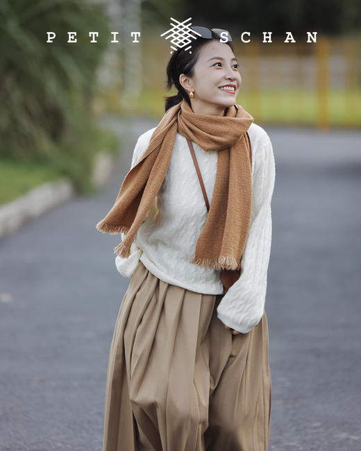 PETIT SCHAN小闪 CLO#122 Autumn dance秋舞 日本进口羊毛混纺面料法式经典压褶百褶裙 商品图4