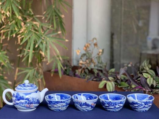 柴窑青花雪景山水套系 商品图0