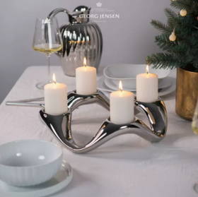 Georg Jensen乔治杰生北欧浪漫气氛烛台家居摆件装饰品餐桌礼仪