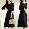 纯色优雅，长袖时尚秋装连衣裙HR-QY22915 商品缩略图0