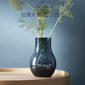 Georg Jensen乔治杰生玻璃插花瓶器客厅装饰简约摆件生日乔迁礼物