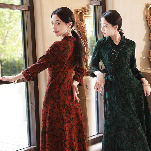 ML2292 经典旗袍连衣裙 商品图0