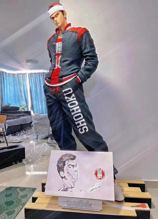 灌篮高手系列-三代樱木花道1:1雕像 商品图0