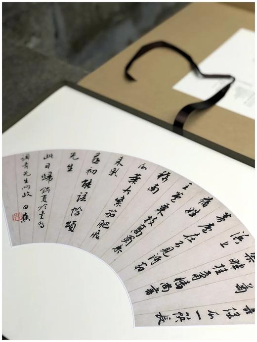 《白蕉扇面精粹》，4开，遴选扇面作品二十八帧，首选其书法艺术成就x高的盛年时期作品，汇集了不同时期的精品力作，以单片形式原大仿真精印，兼具悬挂临写的功用。原尺寸原色精印尺寸1000*789mm，定价5 商品图8