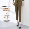 【上衣+裤子】罗蒙春秋双排扣女士西服套装职业OL商务正装两件套女 商品缩略图4