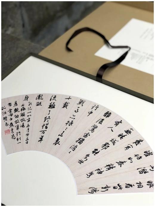 《白蕉扇面精粹》，4开，遴选扇面作品二十八帧，首选其书法艺术成就x高的盛年时期作品，汇集了不同时期的精品力作，以单片形式原大仿真精印，兼具悬挂临写的功用。原尺寸原色精印尺寸1000*789mm，定价5 商品图9