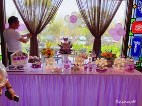 紫色系列甜品台