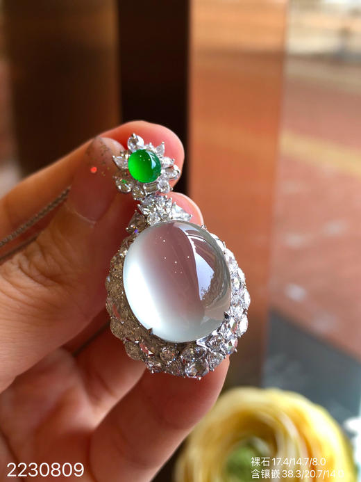 玻璃蛋面吊坠【2230809】具体价格微信咨询 商品图1