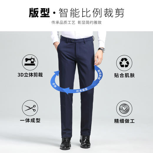 【加绒加厚】秋冬男士休闲裤商务通勤上班出差百搭加绒保暖长裤子
 商品图3
