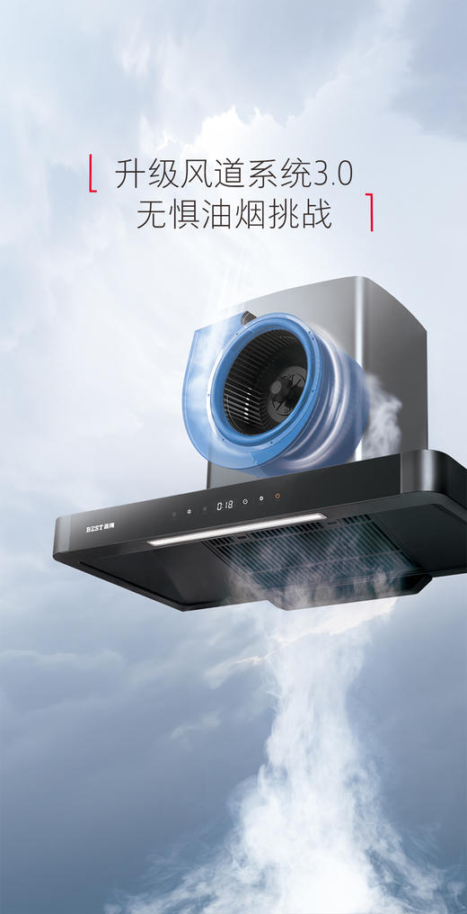 百得油烟机CXW-240-T759  顶吸   手势智控 欧式  一级能效 商品图2