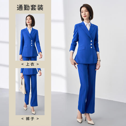 【新品推荐】罗蒙女士西服套装上衣+裤子气质百搭职业商务两件套女 商品图1