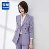 【新品推荐】罗蒙上衣+裤子女式西服套装简约时尚商务百搭两件套女 商品缩略图0